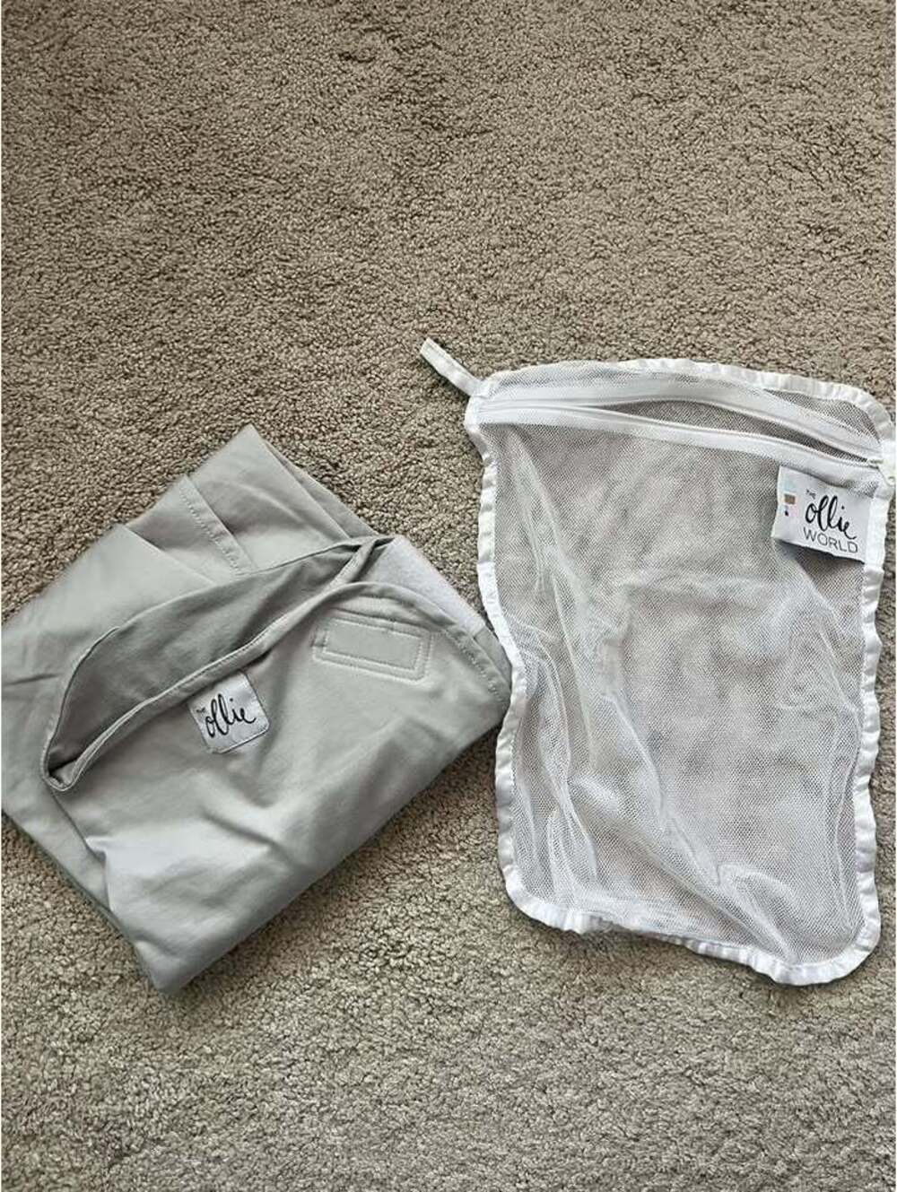 gray Ollie swaddle wrap